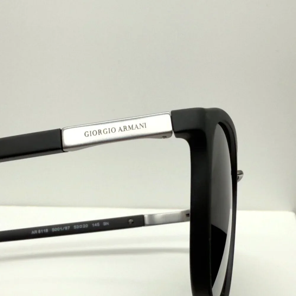 Georgio Armani AR8118 5001/87 Matte Black Sunglasses Grey Lens Read